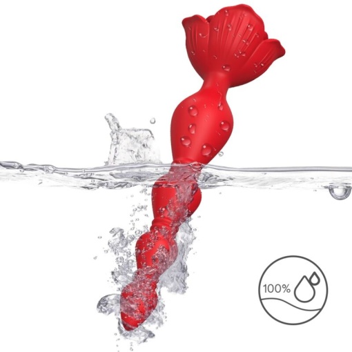 Vibrator si plug anal cu vibratii ARMONY - PINK VIBRATOR PAGODA 9 moduri de vibratii - Img 3