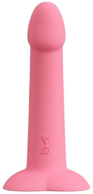 Vibrator Silicon Heart Guy Pink 19cm - Img 4
