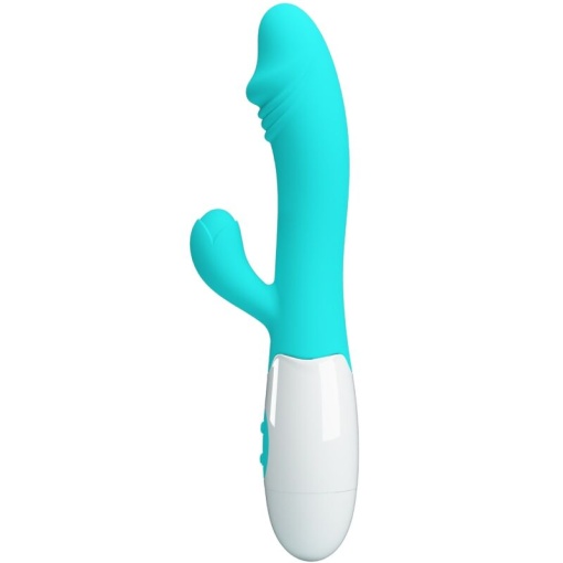 Vibrator stimulator punct G si clitoris Pretty Love - Snappy G-Spot Vibrator Aqua Green 30 funcții de vibrație - Img 7