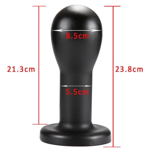 X-Men 8.86 Extra Girthy Butt Plug Black (22.5cm) - Img 2