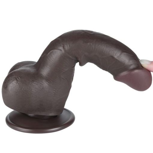 7.5'' Sliding Skin Dual Layer Dong Black II (19.5cm) - Img 3