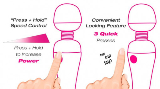 Aparat masaj vibrator wand Recharge (19.5cm) - Img 7
