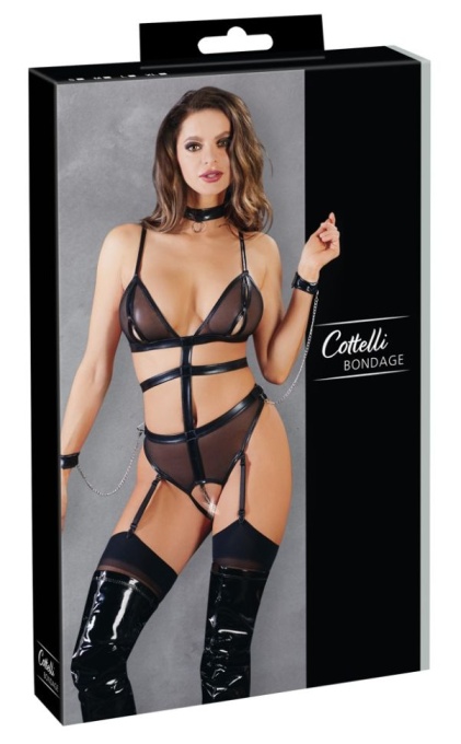 Body cu un design de ham Body Cotteli Bondage Marime M - Img 5