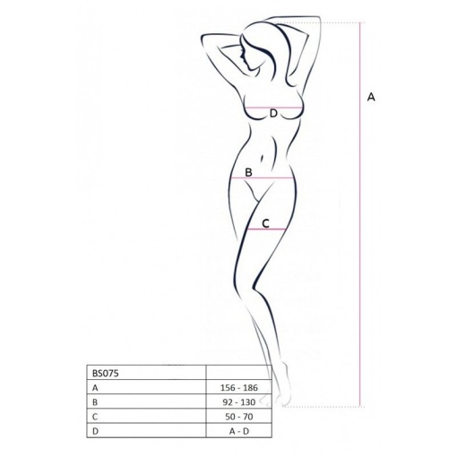 Catsuit sexy din plasa elastica si model cu fluturi, white - S/L - Img 2