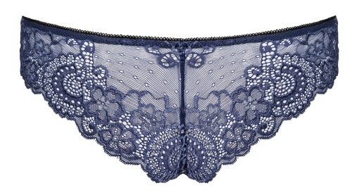 Chilotei din dantela fina cu motive florale Auroria panties, blue - L/XL - Img 2