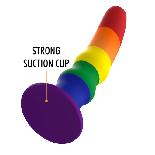 Dildo anal cu vibratii MYTHOLOGY - KUNO PRIDE DILDO M Lungime totală: 15.5 cm - Img 2