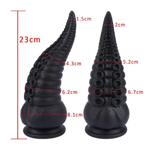 Dildo anal X-MEN 8" Butt Plug Black (23cm) - Img 2