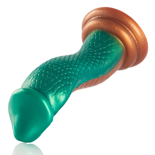 Dildo bizar din silicon EPIC - PYTHON DILDO COBRA GREEN - Img 5