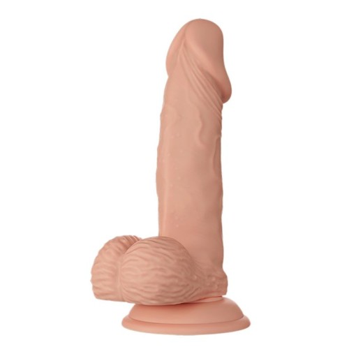 Dildo forma realista de penis prevazut cu ventuza de fixare SOFT BEAUTIFUL ZEBULON (19.4cm)