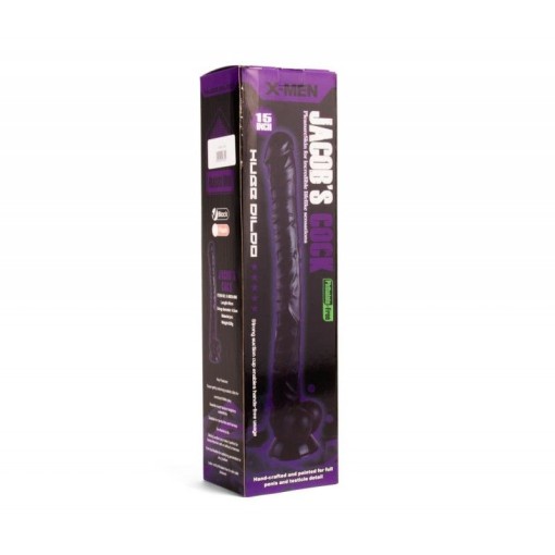 Dildo gigant cu ventuza X-MEN Jacob’s Cock Black 41cm x 4cm