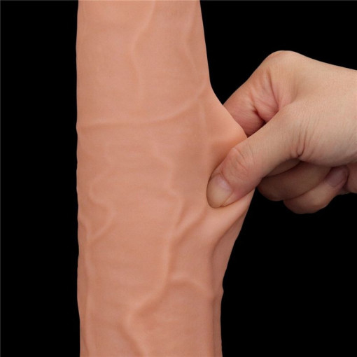 Dildo realist gigantic 13.5'' King Sized Sliding Skin Dual Layer Dong (34cm) - Img 3