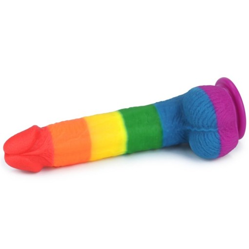 Dildo realistic Pride din silicon medical cu ventuza compatibil cu strap-on 9'' Prider Dildo (22.5cm)