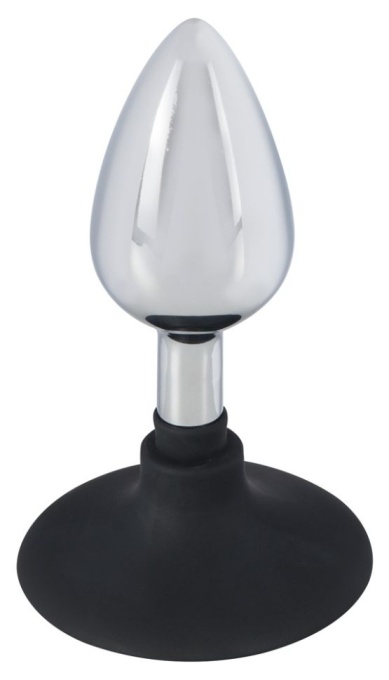 Dop anal metalic cu ventuza din silicon Metal Plug with Suction Cup - Img 3