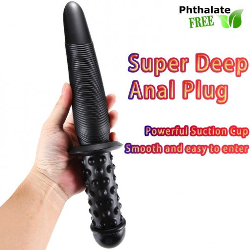 Dop anal X-Men 13.8" Sword Handle Butt Plug Black II (35cm x 4.1cm) - Img 3