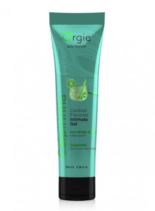 Gel intim pe bază de apa Water Based Lubricant Orgie, Caipirinha Cocktail Flavor, 100 ml - Img 2