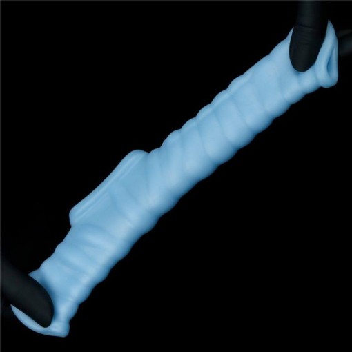 Inel erectie cu vibratii Vibrating Wave Knights Ring with Scrotum Sleeve - Img 3