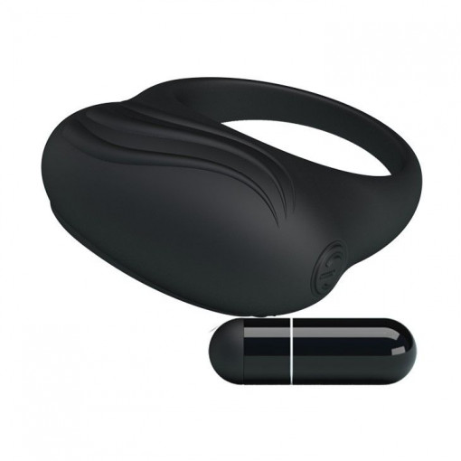 Inel pentru penis din silicon moale cu vibratie puternica PRETTY LOVE - BERTRAM - Img 2