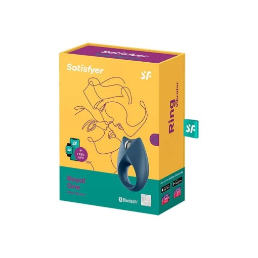 Inel vibrator din silicon cu vibratii si stimulator clitoris Satisfyer Royal One - Img 5