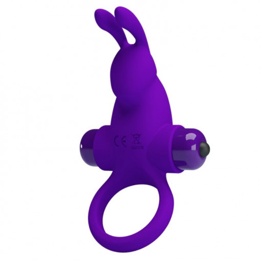 Inel vibrator pentru penis Pretty Love Vibro Penis Ring Rabbit I Blue - Img 5