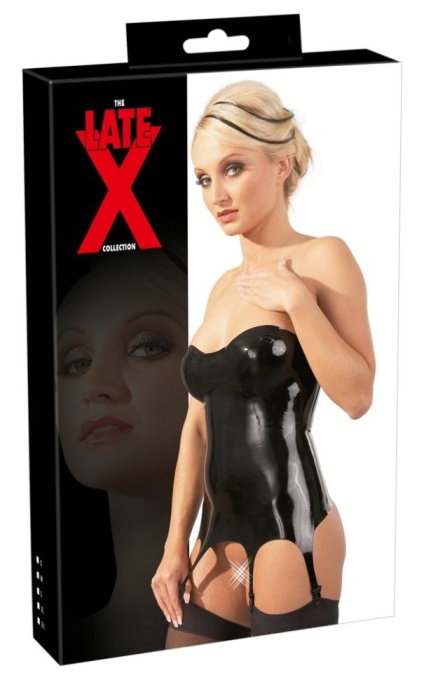 Latex Basque, black, M - Img 3