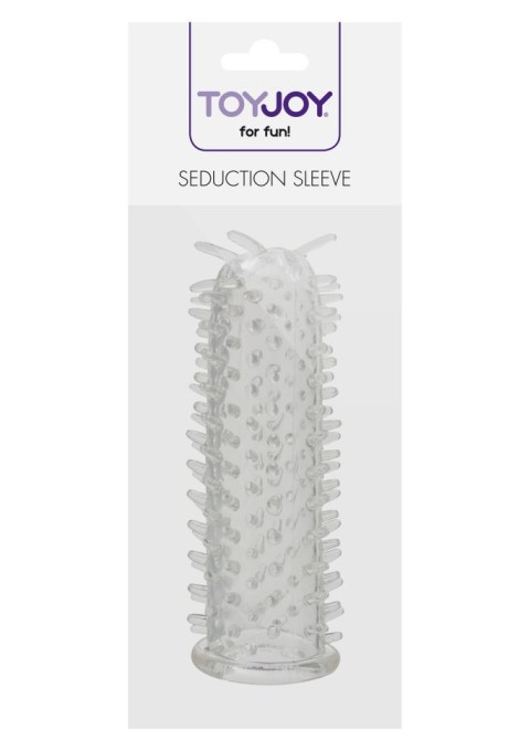 Manson transparent cu o suprafata cu cili stimulatori Seduction Sleeve (11cm) - Img 2