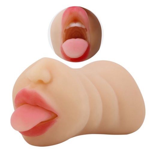 Masturbator cu dubla penetrare Crazy Bull Sarah Flesh Masturbator 18cm - Img 3