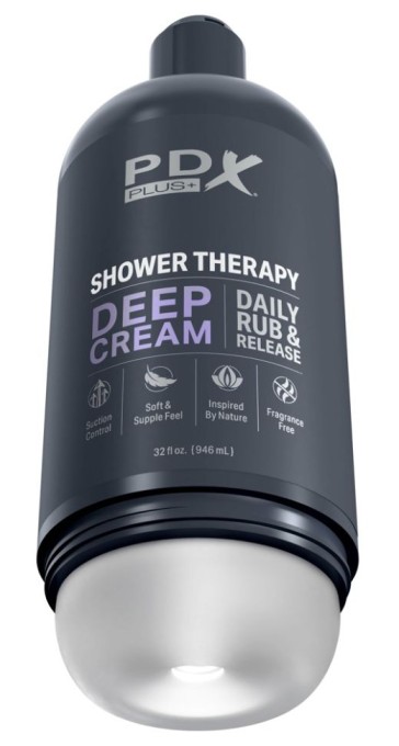 Masturbator cu ventuza deghizat intr-o sticla de sampon Shower Therapy Deep Cream - Img 5