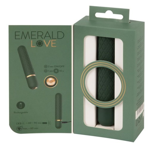 Mini vibrator de lux cu 10 moduri de vibratie Luxurious Bullet Vibrator (12,6 cm) - Reincarcabil - Img 2