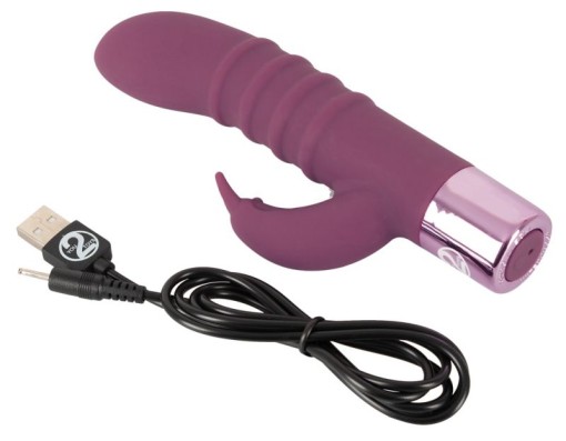 Mini vibrator iepure cu 15 moduri de vibratie Elegant Series Rabbit Vibrator 16 cm - Img 3