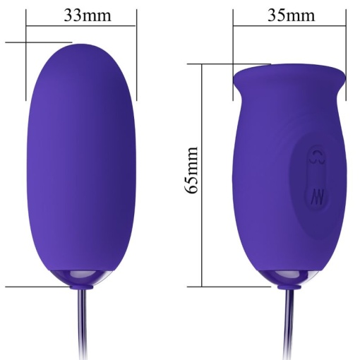 Ou si limba vibratoare 12 functii de vibrare Pretty Love Daisy - Youth- Reincarcabil - Img 5