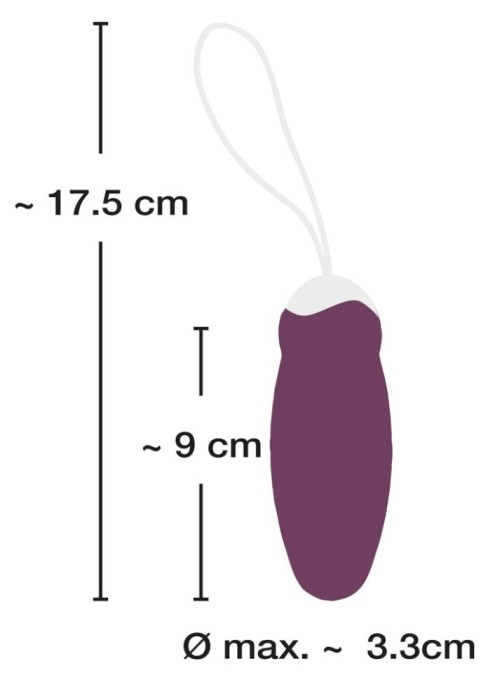 Ou vibrator cu telecomanda 8 moduri de pulsare Javida RC Knocking Love Ball - Img 4
