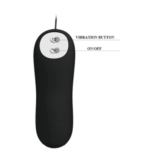 Plug anal cu vibratii Pretty Love anal stimulation plug 8.5cm - Img 2