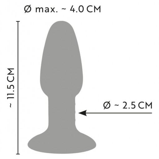 Plug anal unic, colorat Tricolour Butt Plug - Img 2