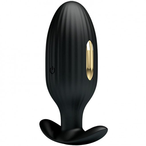 Plug anal unisex cu 3 setari de electro-stimulare, 12 moduri de vibratie Pretty Love Jefferson (9.2cm) - Img 7