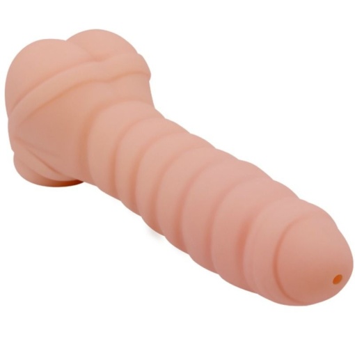 Prelungitor penis, masturbator cu glont vibrant si dildo 3 in 1 CRAZY BULL - STRONGER MAN (21,5 cm) - Img 3