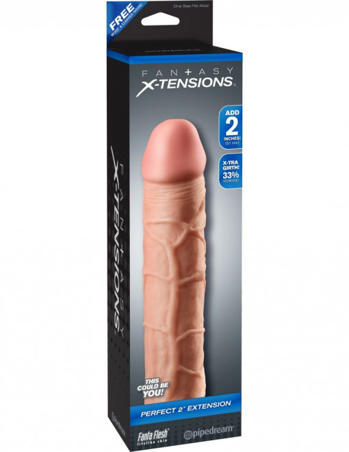 Prelungitor penis X-TENSIONS PERFECT 2INCH EXTENSIONS 20,3cm - Img 2