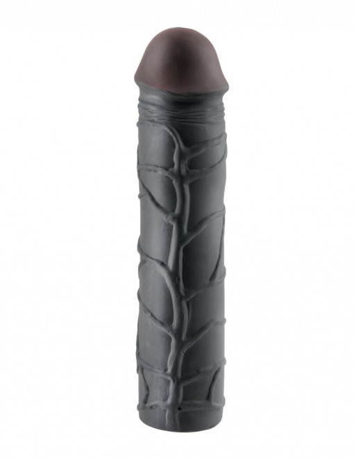 Prelungitor pentru penis de culoare neagra Fantasy X-tensions Mega 3' Extension Black 22,8cm - Img 2