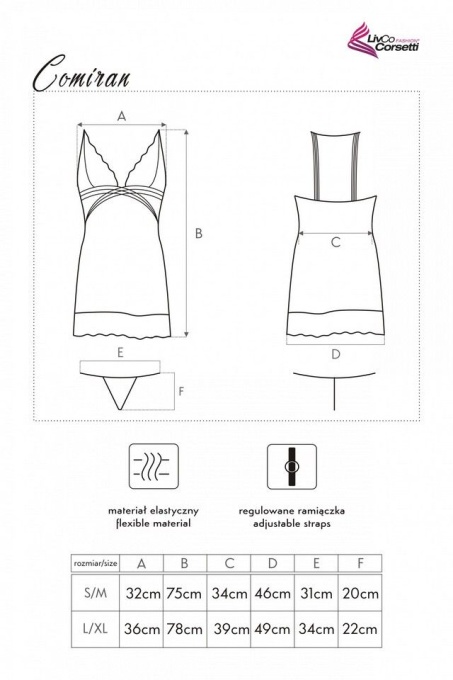 Set 2 piese, COMIRAN, Livia Corsetti, black - S/M - Img 2