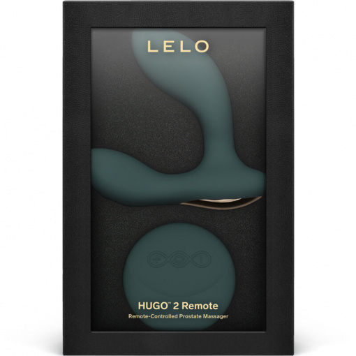 Stimulator masaj prostata cu telecomada LELO HUGO 2 Verde - Img 3
