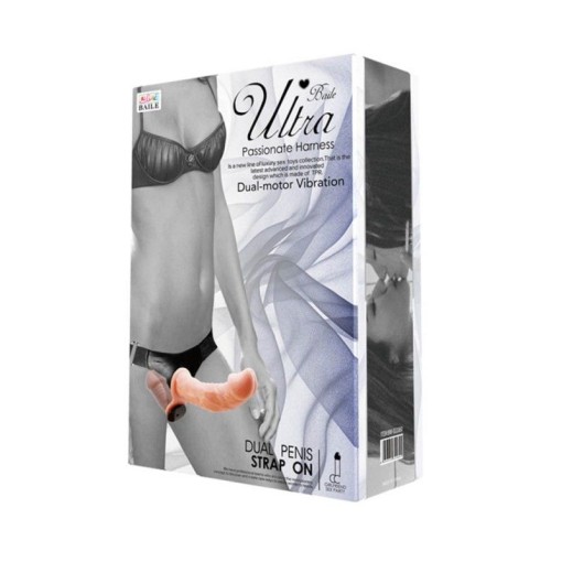 Strap On cu dildo dublu, vibratii si telecomanda - Img 3