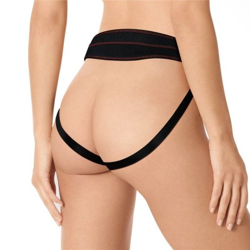 Strap-on cu ham si curea reglabile, prevazut cu dildo realist - 17.5cm - Img 2
