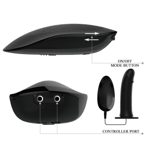 Strap-on Silicon cu Vibratii- Marvin 16.2cm - Img 6