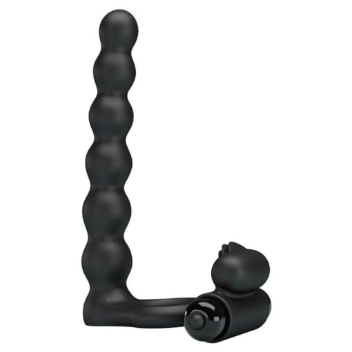Vibrator anal din silicon cu capat cu bile si inel pentru penis Pretty Love Hercules Penis Sheath III - Img 2