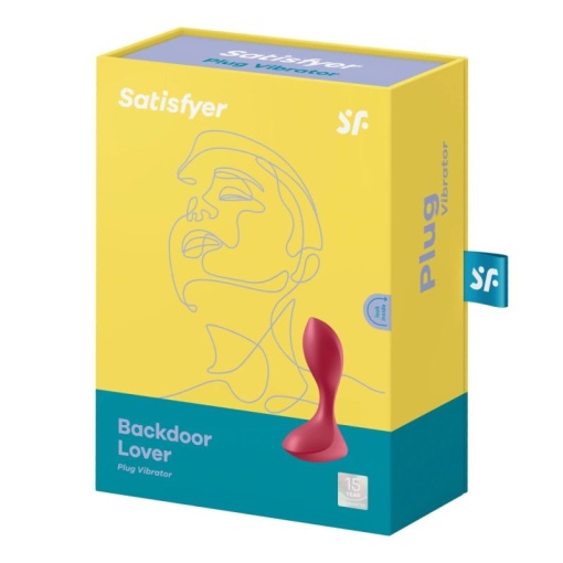 Vibrator anal flexibil Satisfyer Backdoor Lover red (11.5cm) - Img 2