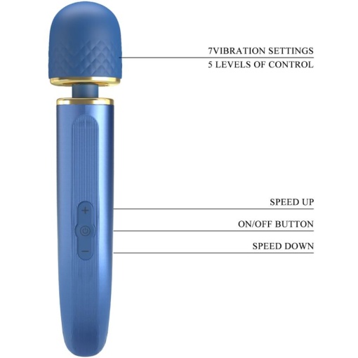 Vibrator Bagheta Pretty Love Colorful Massager Blue - Img 10