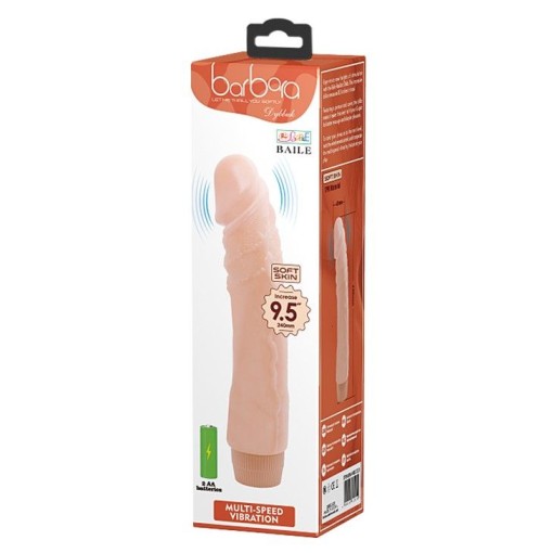 Vibrator clasic Barbara Dybbuk Realistic Multi-Speed Vibrator (24cm) - Img 2