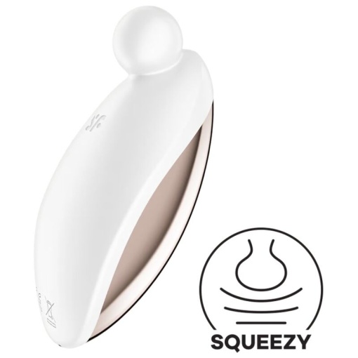 Vibrator Compact Satisfyer Spot On 2 -pentru Stimularea Clitoridiană culoare Alb - Img 3