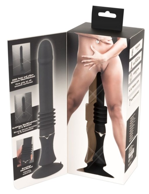 Vibrator cu funcție de împingere și ventuză Portable Fucking Machine - Miscare Sus/Jos - Img 2