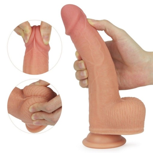 Vibrator din Silicon Dual Layer cu Incalzire, Rotatii si Vibratii - Img 2