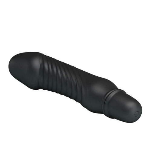 Vibrator din silicon Pretty Love Stev Black (13.5cm) - Img 3